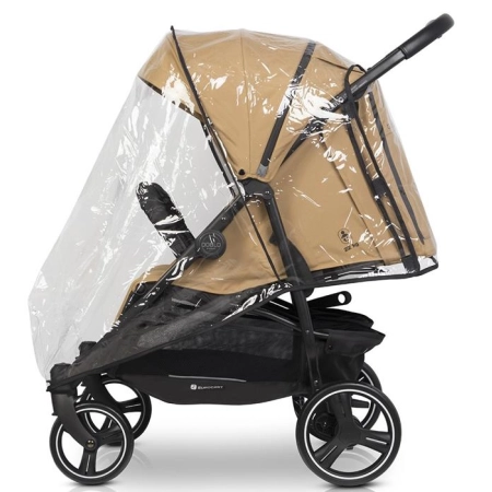 EuroCart Doblo wózek dla bliźniaków kolor Camel jasnobrązowy